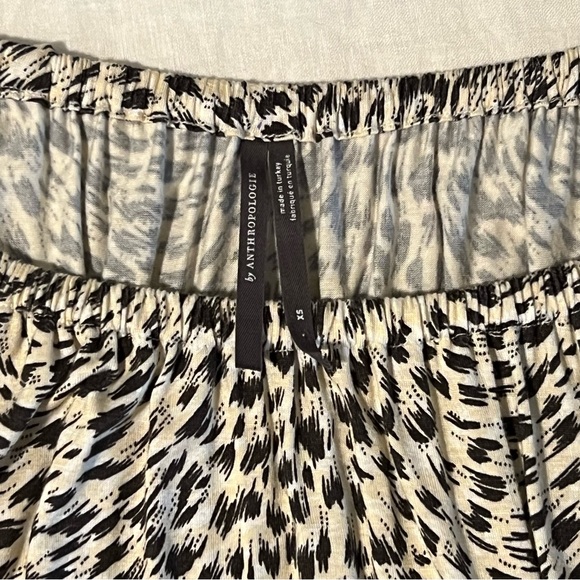 Anthropologie Cascais Leopard Print Long Sleeve Off The Shoulder Top - Picture 3 of 5